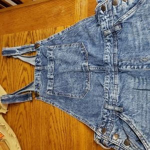 Aeropostale jean overalls, size l